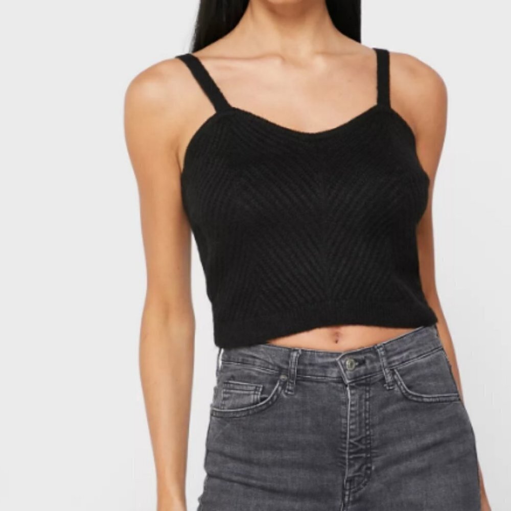 VERO MODA Wide Strap Knitted Top Size M